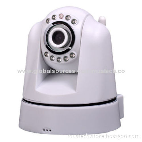 IP Camera for Baby Security, Indoor, Wireless, P2P, MJEPG, 12V DC/2.0A Power Supply